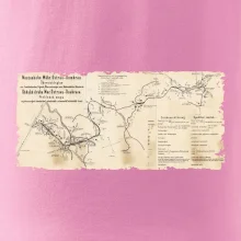 Mapa Báňské dráhy z Moravské Ostravy do Doubravy