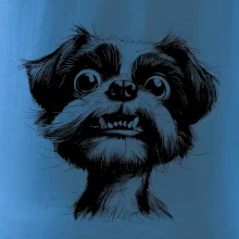 Černobílá karikatura Ši-tzu