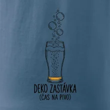 Deko zastávka čas na pivo sklenice s potápěčskými bublinami