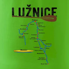 Mapa řeky Lužnice