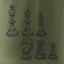 Šachové figurky kreslené