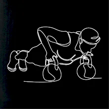 Kitebell posilování jedním tahem