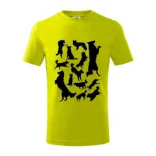 Border kolie siluety