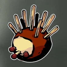 Kaštanový ježeček - prso