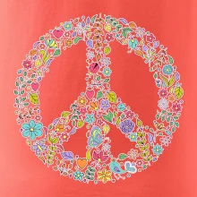 Peace symbol lístečky