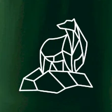 Geometrie lední medvěd na ledu