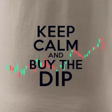 Zeleno červený graf Keep Calm and Buy the Dip