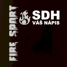 SDH REFLEXNÍ nápis (oheň, firesport, název sboru - vlastní nápis)