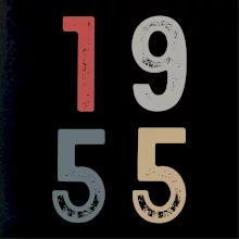 Vintage číslice 1955