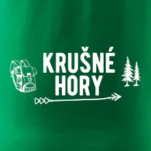 Krušné hory nápis