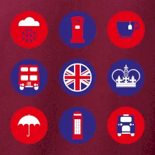 Anglie symboly v kruzích