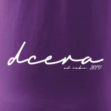 Psací nápis syn - dcera s ročníkem