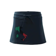 Itálie obrys vlajka