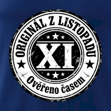 Originál z listopadu černobílá pečeť XI