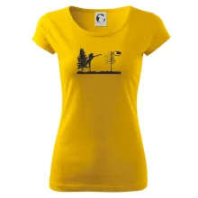 Disc golf - žena černý obrázek