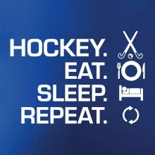Pozemní hokej eat sleep repeat