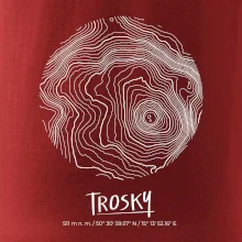 Trosky - vrstevnice v kruhu