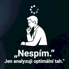 Nespím. Jen analyzuji optimální tah.