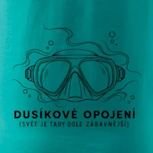 Dusíkové opojení potápěčská maska s vlnícími se linkami