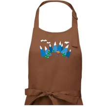 Lyžař a barevné hory