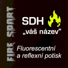 SDH Váš název - FLUO + Reflexní potisk