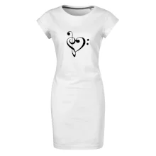 Houslový klíč srdce