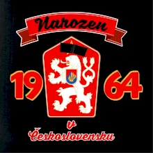 Narozen v Československu - Přelepený znak 1964