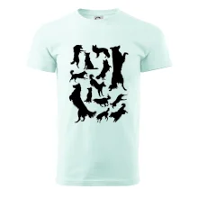 Border kolie siluety