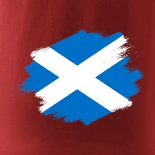 Skotská vlajka kreslená štetcem