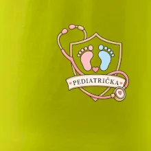Pro nejmenší - pediatrický štít s otisky nožiček