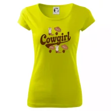 Cowgirl nápis a oblečení Cowgirl nápis a oblečení