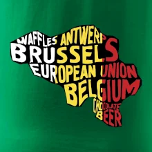 Mapy - názvy měst - Belgie