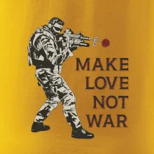Růže ve zbrani, make love not war
