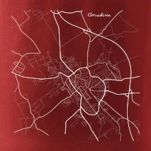 Černobílá mapa Chrudim