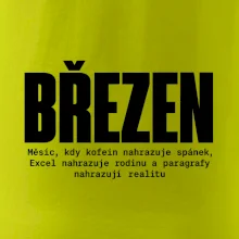 Březen kofein místo spánku