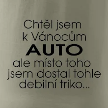 Chtěl jsem k Vánocům auto