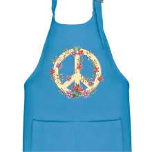 Peace symbol pískový