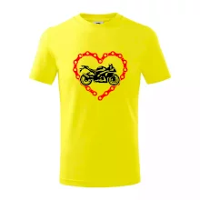 Moto srdce řetěz - silniční