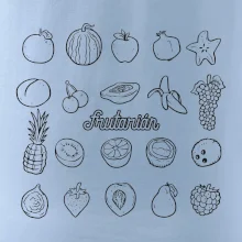 Frutarián ovoce ve čtverci