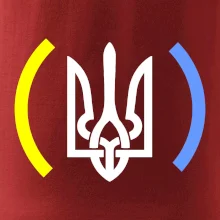 Ukrajina trojzubec s barvami