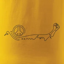 Pěst a symbol míru