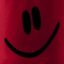 Emoji bez obrysu - usměv