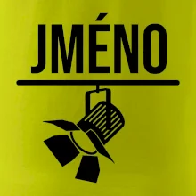 Jméno a nápis na zádech - stage crew