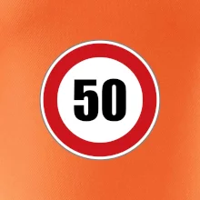 Dopravní značka - omezení rychlosti 50