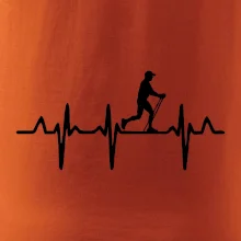 EKG nordic walking muž