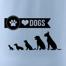 I love dogs - tlapka