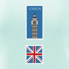 Londýn známka barevná