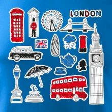 Velká Británie - kreslené ikonky
