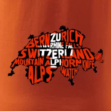 Mapy - názvy měst - Švýcarsko