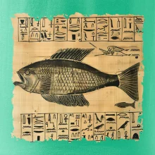 Egyptské hieroglyfy ryba